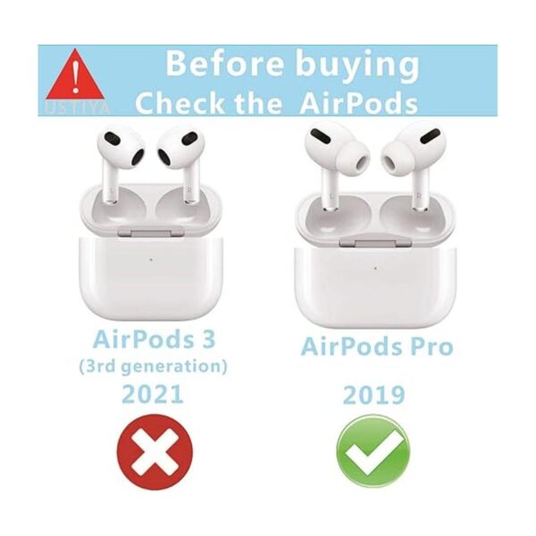 USTIYA Funda protectora transparente para AirPods Pro