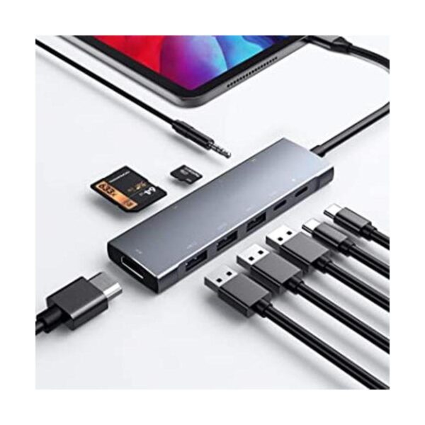 USB C HUB para iPad Pro 9 en 1 adaptador iPad Pro 2021_1