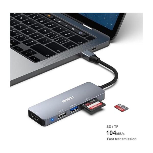 USB C a HDMI concentrador USB tipo C Benfei 2 puertos_5