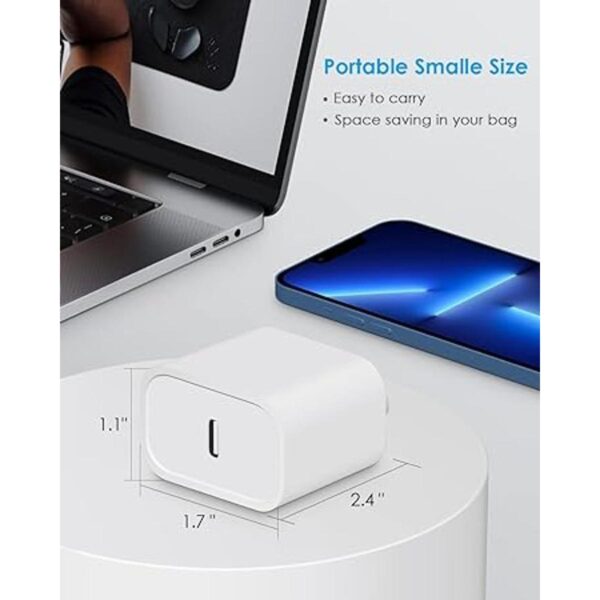 USB C Charger MFi Certified 2PACK 20W PD iPhone Fast_3