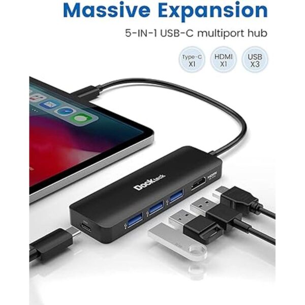 USB C HUB 4K 60Hz adaptador multipuerto USBC Dockteck 5_2