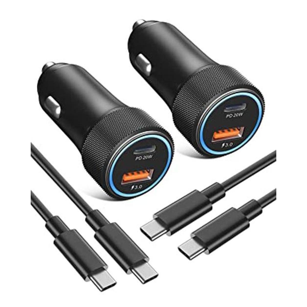 USB C Car Charger 2Pack Eversame 36W PD3.0 QC3.0 Dual