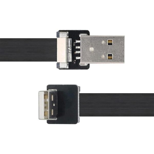 USB 2.0 tipo A macho a USB 2.0 tipo A macho datos plana_2