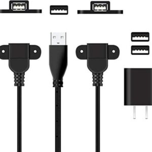 USB 2.0 Male to Dual Female Charging Extension Cable_1