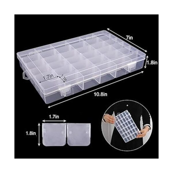UOONY Paquete de 3 cajas organizadoras de plástico de 36