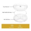 URALFA Lazy Susan Organizador de especias de 9 pulgadas