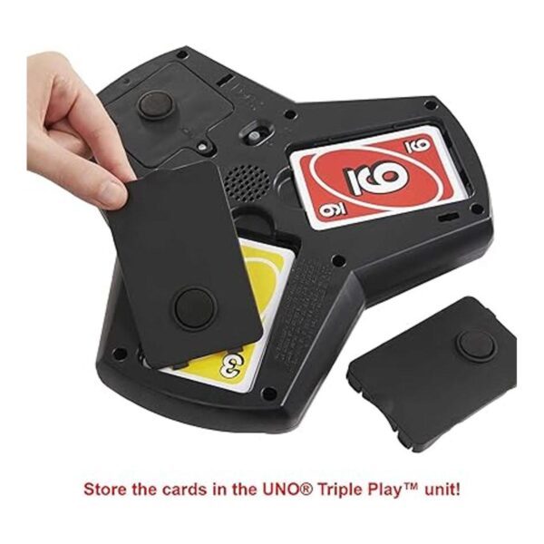 UNO Juego de cartas familiar de triple juego con unidad_5