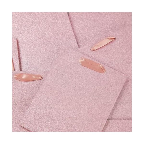 UNIQOOO 12 bolsas de regalo con purpurina rosa en relieve_2