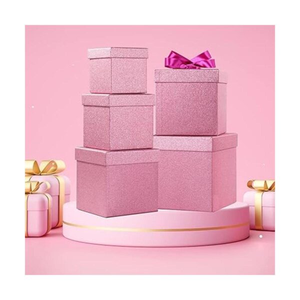 UNIQOOO Juego de 5 cajas de regalo de Navidad con_2
