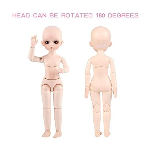 UCanaan Muñeca BJD personalizada de 16 de 12 pulgadas con_4