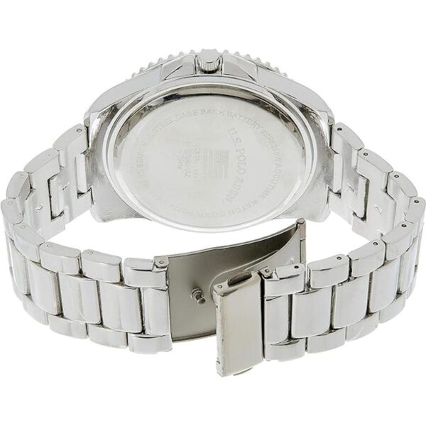 U.S. Polo Assn. Reloj analógico de cuarzo plateado us8621_2