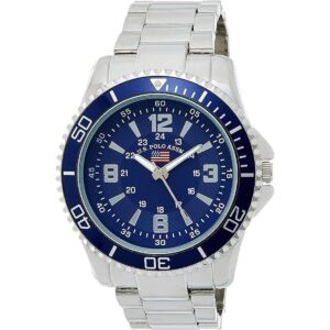 U.S. Polo Assn. Reloj analógico de cuarzo plateado us8621_1