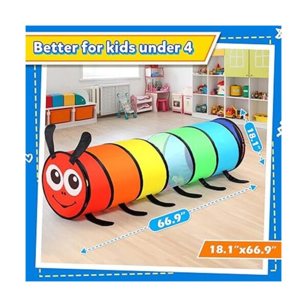 Túnel de juego para niños pequeños colorida tienda de_5