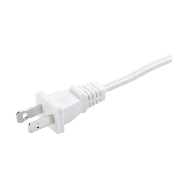 Two Prong Extension Cord 15 FT White Indoor AC 2 Prong_3