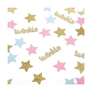 Twinkle Star Confeti de papel con purpurina para baby_1