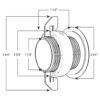 Twist Lock Grommet Blanco Cable alambre gestión de_4