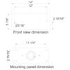 Two Pendant Light Linear Canopy Accessory Light Kit 1334_3