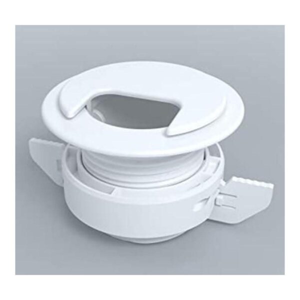 Twist Lock Grommet Blanco Cable alambre gestión de_1