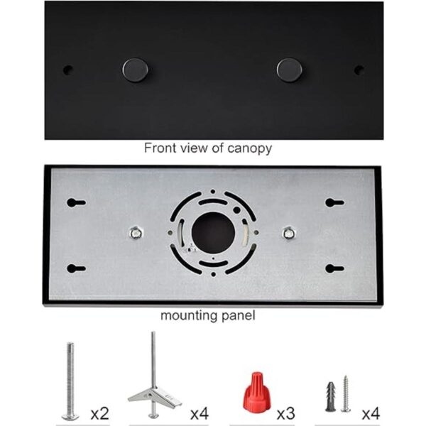 Two Pendant Light Linear Canopy Accessory Light Kit 1334_2