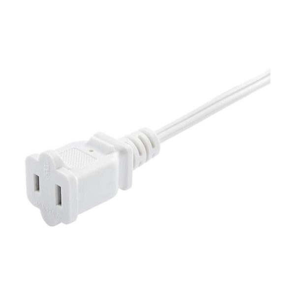 Two Prong Extension Cord 15 FT White Indoor AC 2 Prong_4