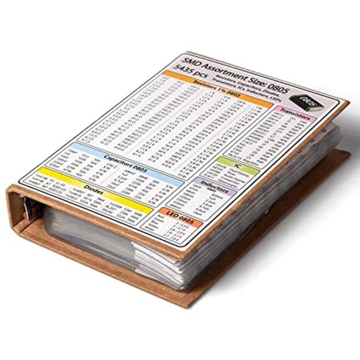 SMD 0805 Libro surtido de resistencias condensadores y