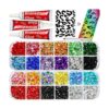 Pegamento de diamantes de imitación transparente con_1
