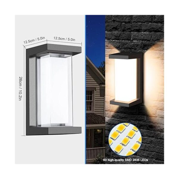 Aplique de pared para exteriores de 18 W 3000 K 1800 lm_3