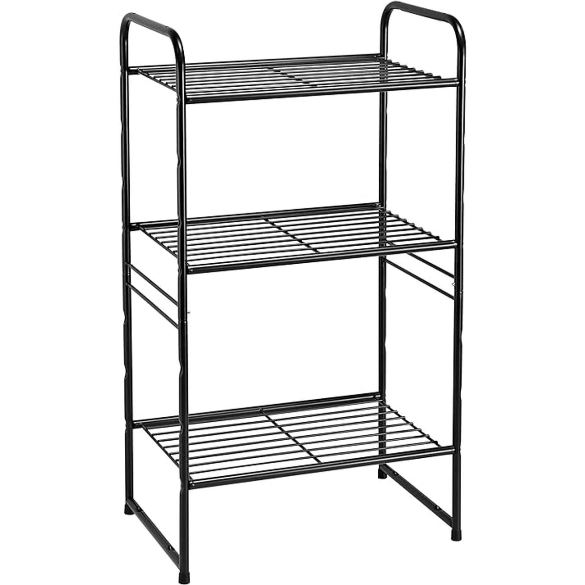 GEORIS 3Tier Heavy Duty Wire Shelving Unit Storage Rack