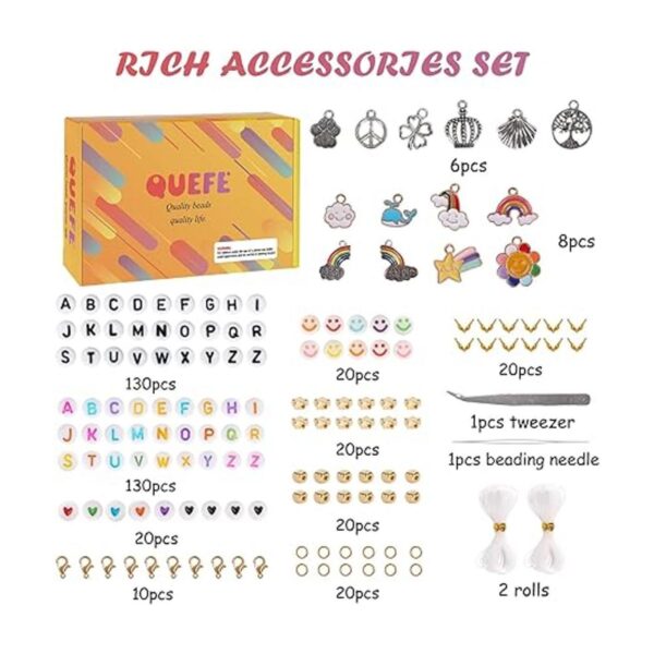 QUEFE Kit de 48000 cuentas de semillas de vidrio de 0.079