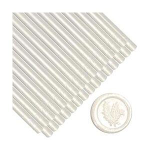 ONWINPOR Barras de sellado de cera blanca perla 26