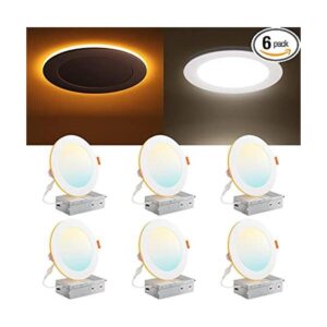 Amico Paquete de 6 luces LED empotrables de 5 CCT de 6_1
