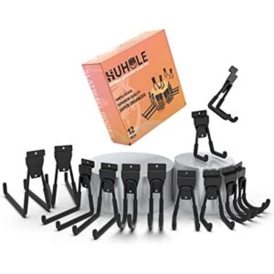 HUHOLE Accesorios de listones negros 12 unidades ganchos_1