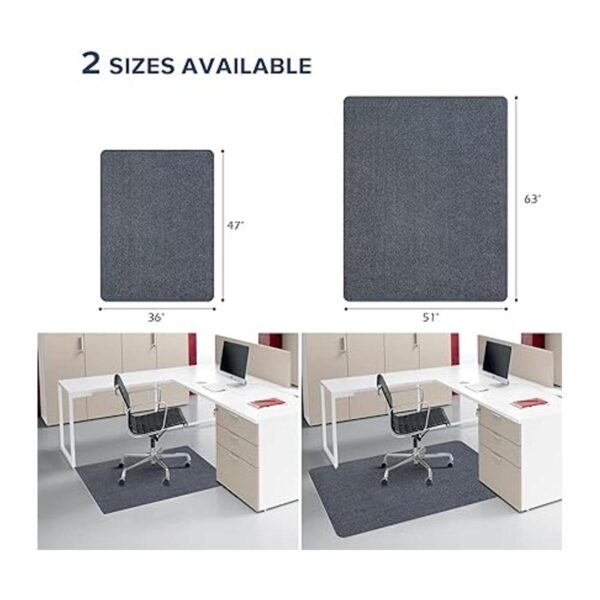 QQpony Tapete para silla de oficina de 16 pulgadas de_2
