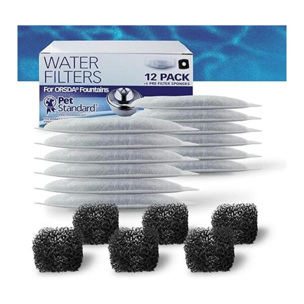 PET STANDARD Filtro de agua de repuesto y paquete de 6