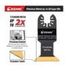 EZARC Cuchillas oscilantes multiherramienta de titanio 6