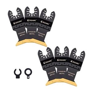 EZARC Cuchillas oscilantes multiherramienta de titanio 6