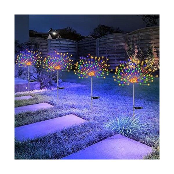 4 PCS Solar Firework Light Outdoor Solar Garden_1
