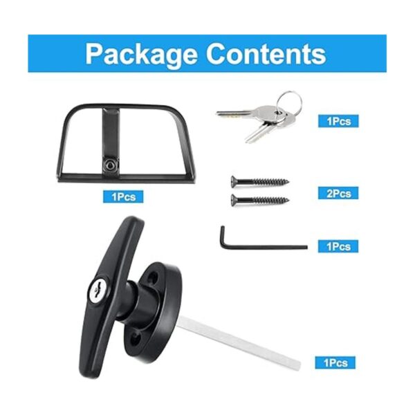 Luomorgo Kit de cerradura de puerta con mango en T de 512