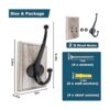 Lomuke Ganchos para toallas para baño montaje en pared_3