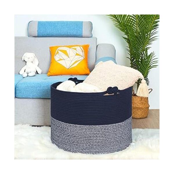 MINTWOOD Design XXXXLarge Canasta decorativa de cuerda de