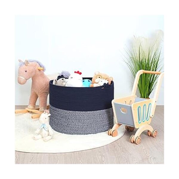 MINTWOOD Design XXXXLarge Canasta decorativa de cuerda de