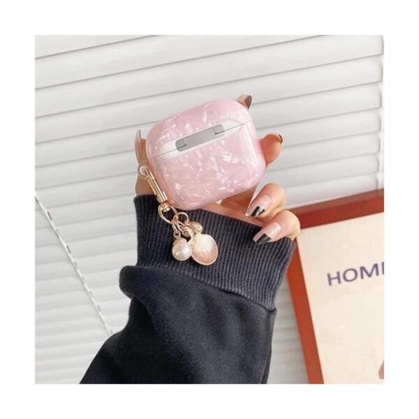 PHOEACC Cute AirPod Gen 3 Case with Glitter Shell Pearl_4