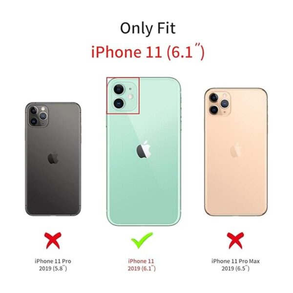 Fycyko Funda compatible con iPhone 11 con purpurina de_2
