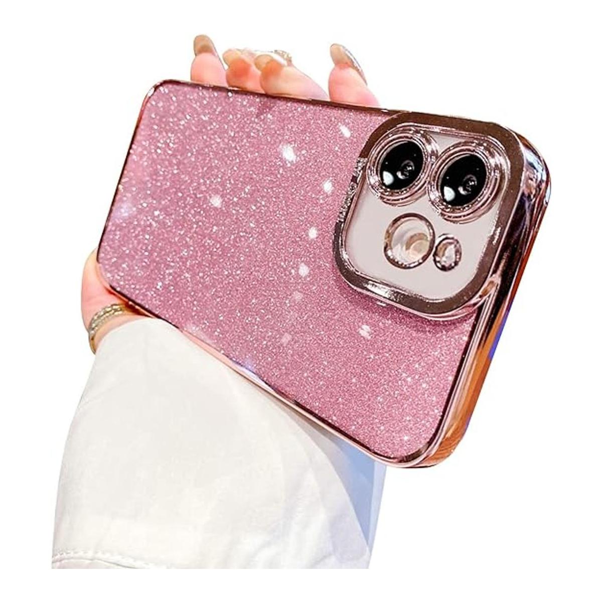 Fycyko Funda compatible con iPhone 11 con brillantina