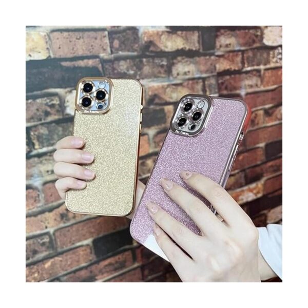 Fycyko Funda compatible con iPhone 11 con brillantina_4