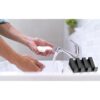 Jabonera de silicona con drenaje para ducha y baño_4