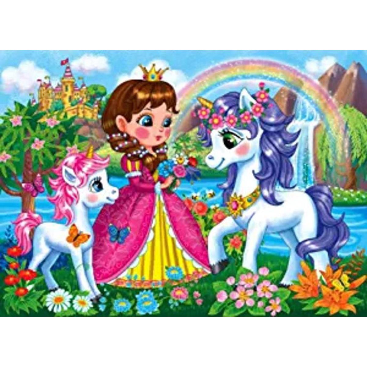Rompecabezas para niños de 4 a 8 años de edad princesa y