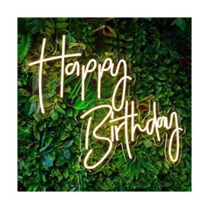 Letreros de neón de feliz cumpleaños para decoración de_1