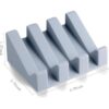Jabonera de silicona con drenaje para ducha y baño_3