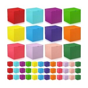 Paquete de 48 cajas de regalo coloridas cajas de papel